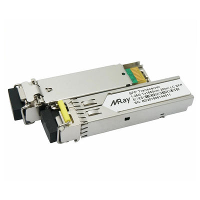 WDM SFP Transceiver Modules 1000BASE LC Connector MSA Compliant 1.25g