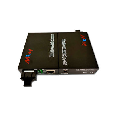 2KM SC Multimode Fiber To Ethernet Converter 850nm Wavelength
