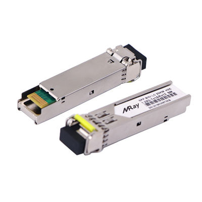 Smf Sfp Module LC Connector WDM 20km 1310nm 1550nm MCU control unit