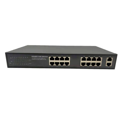 16 Ports PSE POE Switch Unmanaged 10/100/1000M 30W Gigabit Ethernet