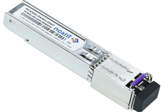 Buy Hot Pluggable SMF Fiber Type Serial Gigabit Medium Interface Transceiver With Duplex LC Connector Interface online manufacture