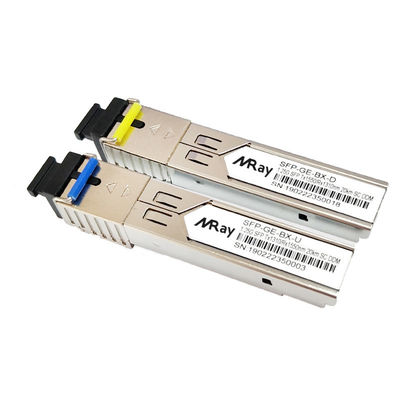 1.25Gbps WDM 20km SFP Transceiver Modules SC Connector 1310/1550nm