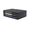 8 RJ45 Ports Unmanaged Industrial Full Gigabit Ethernet Switch 2 SFP Port