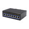 RJ45 Industrial Gigabit Ethernet Switch 8 Port 6KV IEEE802.3x