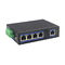 5 RJ45 Ports Industrial Gigabit Ethernet Switch 24V IEEE802.3at