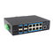 Din Rail Managed Industrial Gigabit Ethernet Switch 8 Ports RJ45 4 SFP port