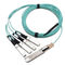 100G QSFP28 Active Optical Cable MSA SFF-8636 Low Power Consumption
