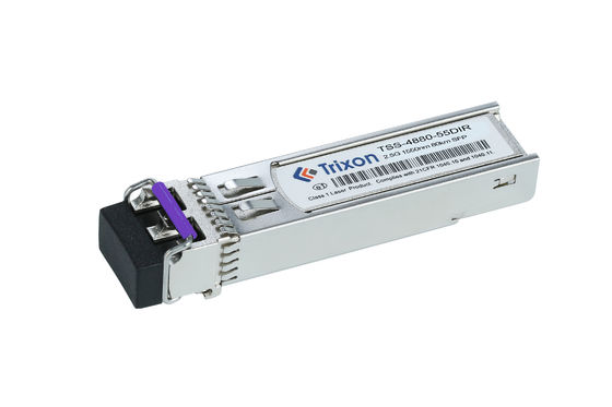 TSS-4880-55DIR  2.5G SFP Transceiver Module 80km Distance  1550nm -40℃ ~+85℃ Temperature Range