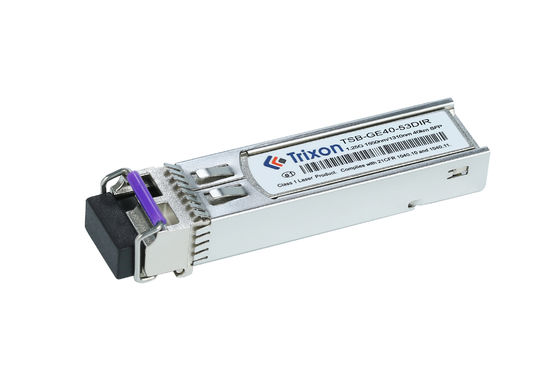 TSB-GE40-53DIR 1.25G BIDI SFP Bidirectional Transceiver LC Interface 40km 1550nm/1310nm -40℃ ~+85℃ SMF