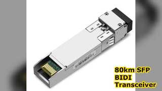 80km SFP+ BIDI Transceiver 10.3Gbps Long Reach